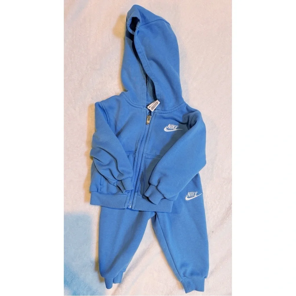 Nike Kids Light Blue Hoodie and Joggers Set